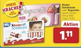 Schokolade von Kinder für 1,11 € bei combi im Angebot Schokolade von Kinder im aktuellen combi Prospekt
