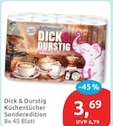 Küchentücher Sonderedition von Dick & Durstig im aktuellen budni Prospekt