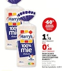 Pain de mie 100% mie sans croute nature - HARRYS dans le catalogue U Express
