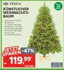 Künstlicher Weihnachtsbaum im Angebot bei Marktkauf in Saalfeld Künstlicher Weihnachtsbaum Angebote von VESKA bei Marktkauf Saalfeld für 119,99 €