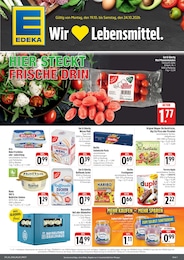 EDEKA Prospekt für Ebrach mit 4 Seiten EDEKA Prospekt für Ebrach: "Wir lieben Lebensmittel!", 4 Seiten, 19.10.2026 - 24.10.2026