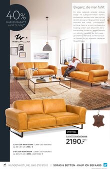 Sofa im aktuellen Kabs Prospekt (Leipzig) Sofa im Kabs Prospekt "SOFA TRENDS SPECIAL" mit 38 Seiten (Leipzig)