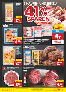 Fleisch im Netto Marken-Discount Prospekt "Aktuelle Angebote" mit 61 Seiten (Kiel)