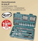 Steckschlüsselsatz 65-teilig von Brüder Mannesmann im aktuellen V-Markt Prospekt für 19,99 €