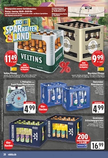 Warsteiner im EDEKA Prospekt "Aktuelle Angebote" mit 28 Seiten (Eschweiler)