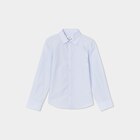 Chemise manches longues bleu ciel garçon en promo chez La Halle Chemise manches longues bleu ciel garçon dans le catalogue La Halle