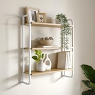 Etagere murale blanc / effet boi en promo chez B&M Etagere murale blanc / effet boi dans le catalogue B&M