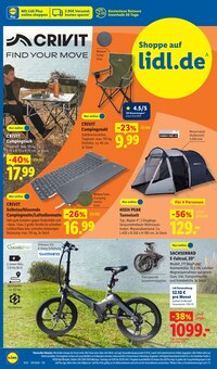 Zelt im aktuellen Lidl Prospekt (Regensburg) Zelt im Lidl Prospekt "LIDL LOHNT SICH" mit 72 Seiten (Regensburg)