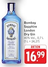 London Dry Gin Angebote von Bombay Sapphire bei E center Pirmasens für 16,99 €