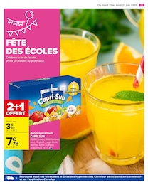 Prix et réduction Capri-Sun dans le prospectus Carrefour en cours Offre Capri-Sun dans le catalogue Carrefour du moment à la page 5