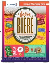 Catalogue Supermarchés E.Leclerc en cours à Nivillac et alentours, la foire à la BIÈRE, 20 pages, 14/10/2025 - 25/10/2025