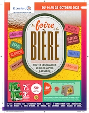 Catalogue Supermarchés E.Leclerc en cours à Les Fougerêts et alentours, "la foire à la BIÈRE", 20 pages, 14/10/2025 - 25/10/2025