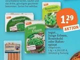 Junge Erbsen, Rosenkohl oder Rahmspinat von tegut im aktuellen tegut Prospekt für 1,29 €