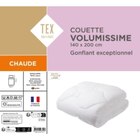 La couette "Volumissime" chaude - TEX HOME en promo chez Carrefour Troyes à 41,24 €