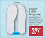 Barfuß-Einlegesohlen von UP2FASHION für 3,99 € bei ALDI Nord im Angebot Barfuß-Einlegesohlen von UP2FASHION im aktuellen ALDI Nord Prospekt