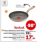 Poêle Ceradelice 24cm - Tefal en promo chez Super U Courbevoie à 17,99 €