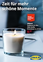 IKEA Prospekt für Halstenbek mit 1 Seiten IKEA Prospekt für Halstenbek: "Zeit für mehr schöne Momente", 1 Seiten, 26.10.2020 - 01.11.2020