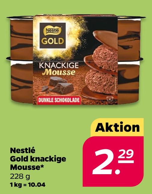 Gold knackige Mousse