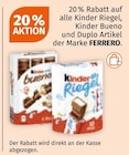 20 % Rabatt im MĂĽller Prospekt 20 % Rabatt von Ferrero im aktuellen MĂĽller Prospekt fĂĽr