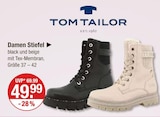 Damen Stiefel black im V-Markt Prospekt Damen Stiefel black von Tom Tailor im aktuellen V-Markt Prospekt für 49,99 €