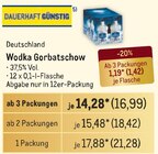 Wodka Gorbatschow von  im aktuellen Metro Prospekt für 16,99 €