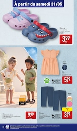 Prix et réduction Robe Fille dans le prospectus Aldi en cours Offre Robe Fille dans le catalogue Aldi du moment à la page 30