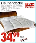 Aktuelles Daunendecke Angebot bei Wreesmann in Cottbus ab 34,99 €
