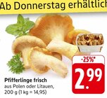 Pfifferlinge frisch Angebote bei E center Kirchheim für 2,99 €