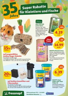 Schwamm im Fressnapf Prospekt "35 Jahre - Pfoten hoch, Preise runter!" mit 22 Seiten (Hamburg)