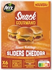 Sliders Surgelés Cheddar Ketchup - Mix Buffet en promo à 2,23 € chez Super U Sliders Surgelés Cheddar Ketchup - Mix Buffet dans le catalogue Super U