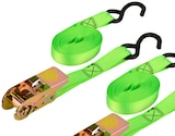 Lot de 2 sangles à cliquet et crochet - STANDERS en promo chez Weldom Lot de 2 sangles à cliquet et crochet - STANDERS dans le catalogue Weldom