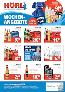 Getränke Hörl Siegenburg Prospekt der aktuellen Woche, gültig von 20.08.2026 bis 26.08.2026 Aktueller Getränke Hörl Siegenburg Prospekt "HÖRL. DER GETRÄNKE SPEZIALIST" mit 4 Seiten