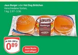 Burger Brötchen im Angebot bei GLOBUS in Erlangen Burger Brötchen Angebote von Jaus bei GLOBUS Erlangen für 0,89 €