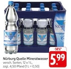 Mineralwasser im Angebot bei EDEKA in Homburg Mineralwasser Angebote von Nürburg Quelle bei EDEKA Homburg für 5,99 €
