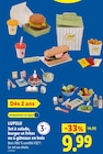 Set à salade, burger et frites ou à gâteaux en bois - LUPILU en promo chez Lidl Neuilly-sur-Marne à 9,99 €