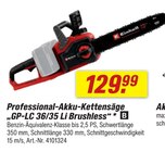Professional-Akku-Kettensäge GP-LC 36/35 Li Brushless Angebote von Einhell bei toom Baumarkt Buchholz für 129,99 €