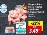 Bayern Frisches Bayerisches Schweine-Gulasch Angebot in Dürmentingen Bayern Frisches Bayerisches Schweine-Gulasch im aktuellen Prospekt bei Lidl in Dürmentingen