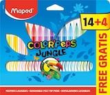 Maped Color'Peps Jungle - 18 Feutres dont 4 offerts - pochette carton - Maped à 3,99 € dans le catalogue Bureau Vallée