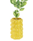 Le vase decoratif avec citrons en ceramique en promo chez Stokomani Le vase decoratif avec citrons en ceramique dans le catalogue Stokomani