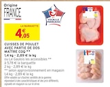 Promo Cuisses de poulet avec partie de dos à 4,05 € dans le catalogue Intermarché à Plénée-Jugon