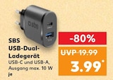 Aktuelle Batterie Angebote bei Kaufland in Hamburg Aktuelles USB-Dual-Ladegerät Angebot bei Kaufland in Hamburg ab 3,99 €