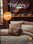 Parure de lit côtelée polaire blanc en promo chez B&M Castres à 29,99 €