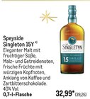 Speyside Singleton 15Y im METRO Prospekt Speyside Singleton 15Y von The Singleton im aktuellen METRO Prospekt für 39,26 €