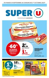 Catalogue Super U avec 28 pages de promos Prospectus Super U, "Super U", pages, 19/09/2023 - 01/10/2023
