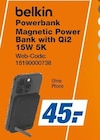 Powerbank Magnetic Power Bank with Qi2 15W 5K Angebote von belkin bei expert Lörrach für 45,00 €