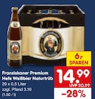 Premium Hefe Weißbier Naturtrüb im Angebot bei Netto Marken-Discount in Ratingen Premium Hefe Weißbier Naturtrüb Angebote von Franziskaner bei Netto Marken-Discount Ratingen für 14,99 €