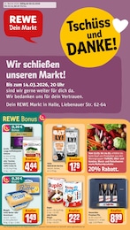 REWE Prospekt "Dein Markt" für Halle, 24 Seiten, 09.03.2026 - 14.03.2026