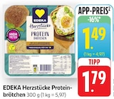 Herzstücke Proteinbrötchen bei EDEKA im Jockgrim Prospekt für 1,49 €