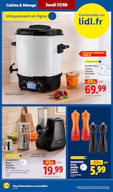 Promos Electroménager dans le catalogue "La rentrée des économies" de Lidl Electroménager en promo dans le catalogue Lidl à la page 30
