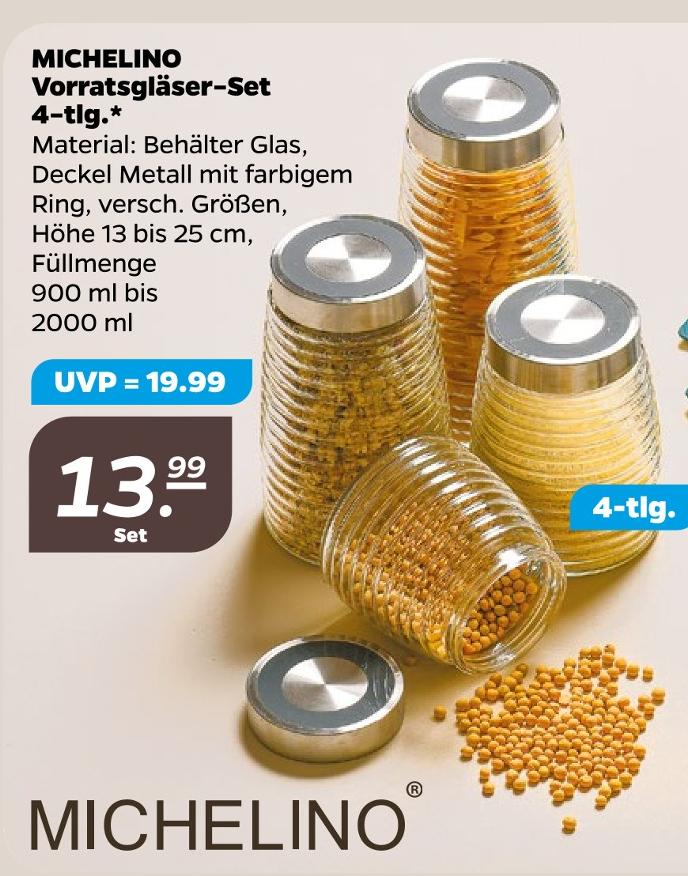 Vorratsgläser-Set 4-tlg.